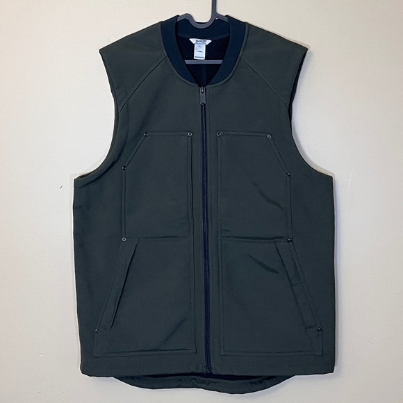 Duluth Trading Prudhoe Bay Heavy Duty Nylon Fleece Vest - Men's Size LT - Green - Picture 1 of 10